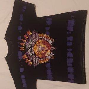 VAN HALEN LIVE 1982 TIE DYE SHIRT S/M